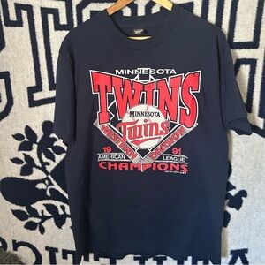 Vintage Minnesota Twins MLB T-Shirt Single Stitch 90s Baseball Tee Vtg